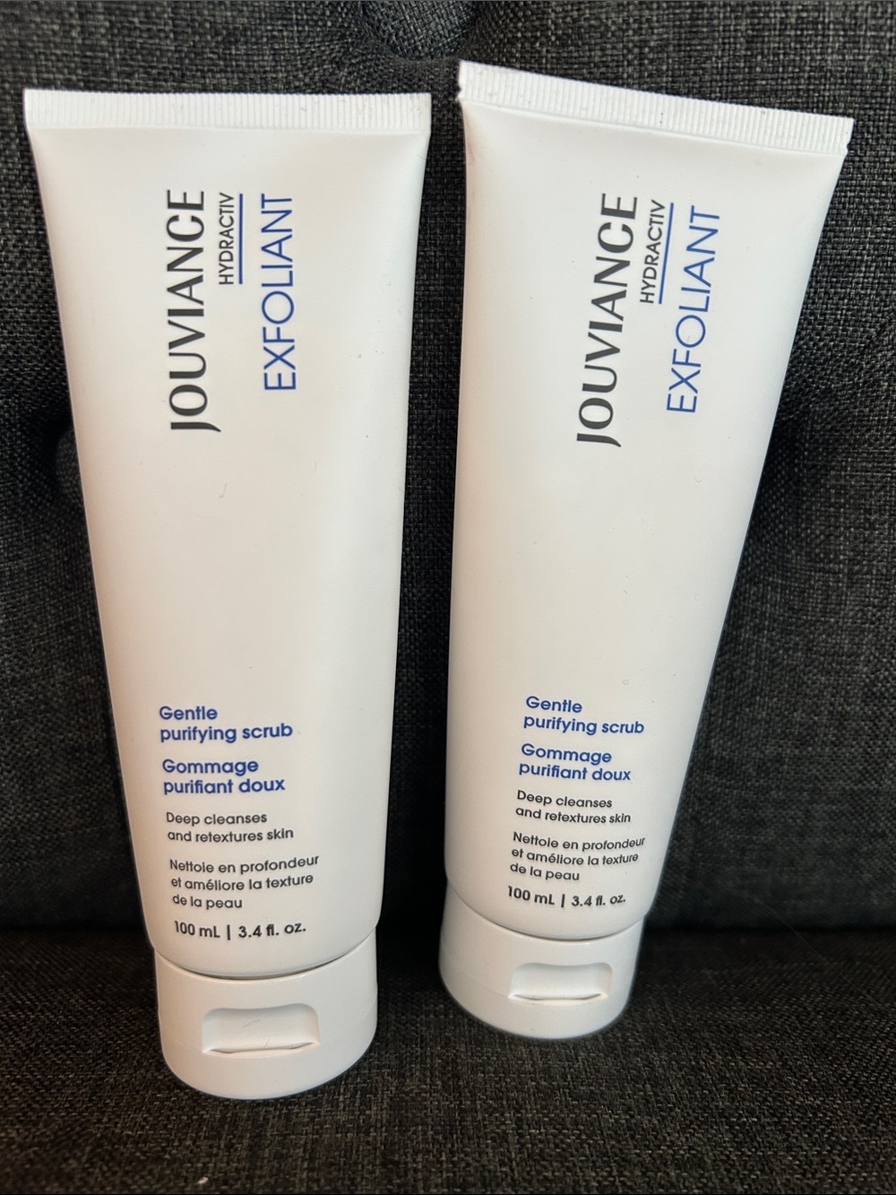 NEW 🆕 Sealed TWO Jouviance Hydractiv Exfoliant Gentle Purifying Scrubs 2x100ml